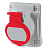 DIS4131667 Розетка панельная c наклоном IP44 16А 3Р+Е+N 400В купить в Минске | Низкая цена.