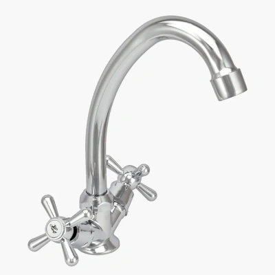 Смеситель двуручный для умывальника настенный Istok life Luxe арт. 0402.437 купить в Минске | Низкая цена.